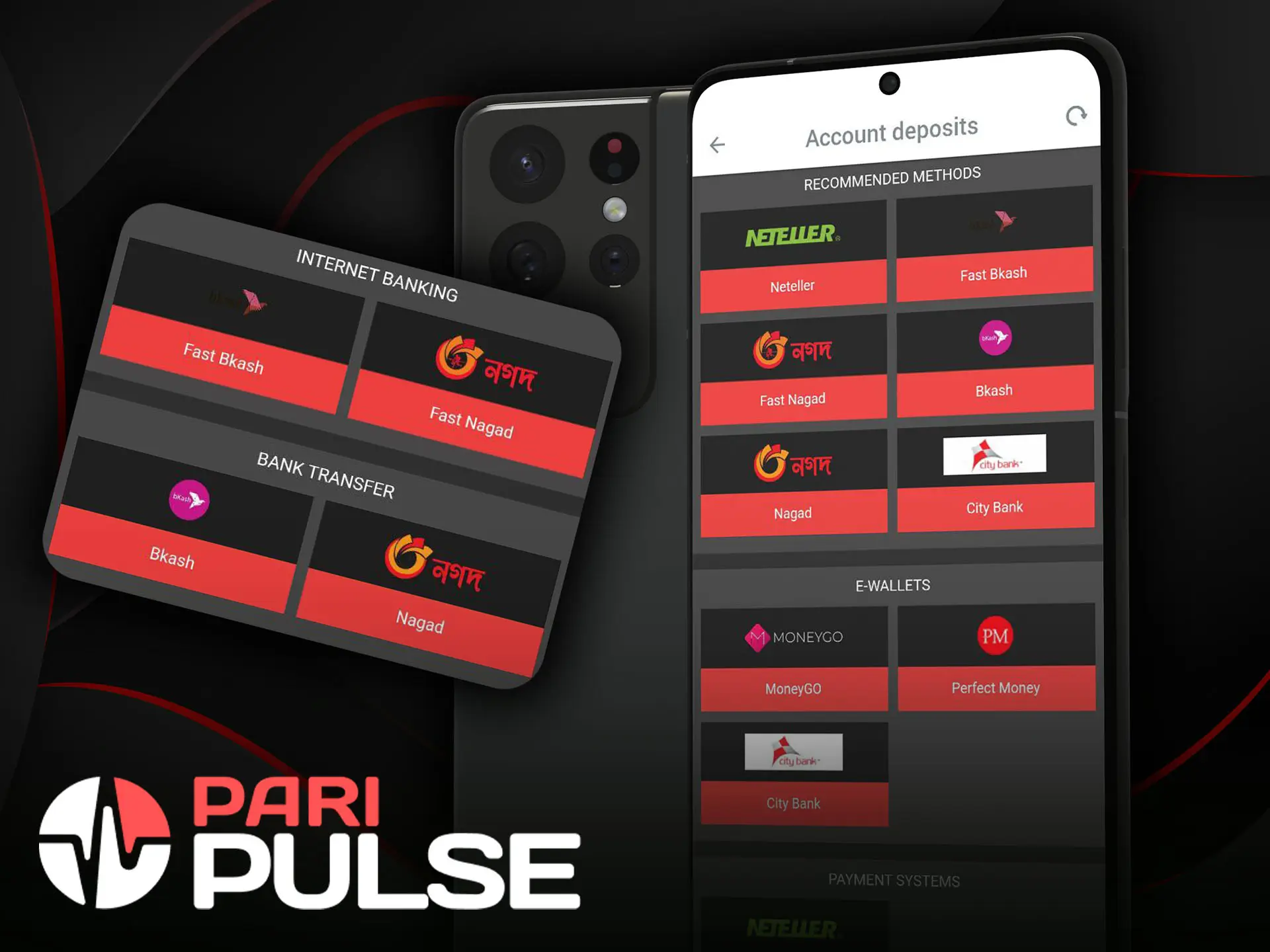 Use any of the available calculation methods in PariPulse in the app.