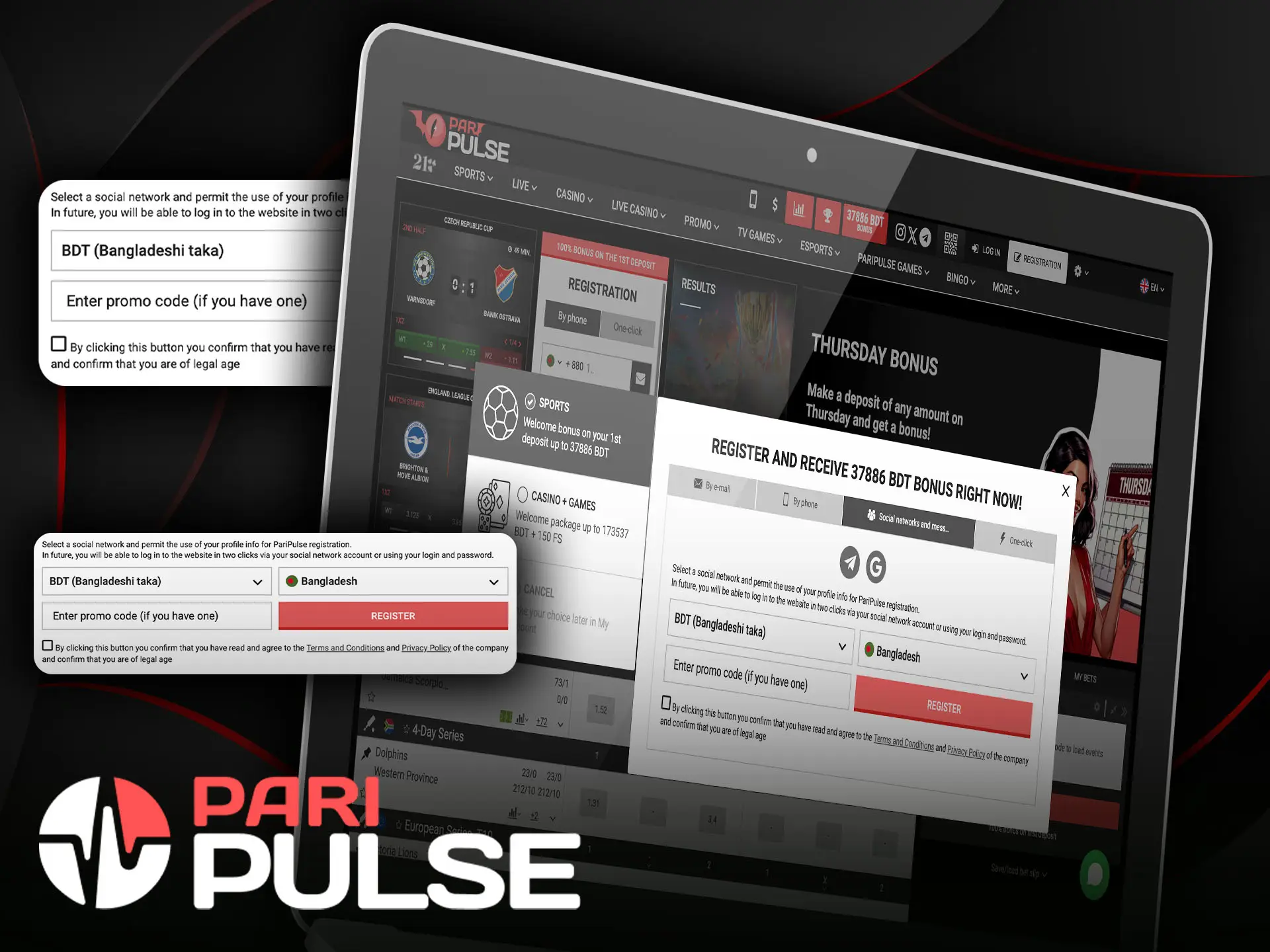 Play PariPulse and get bonus codes for your wins.