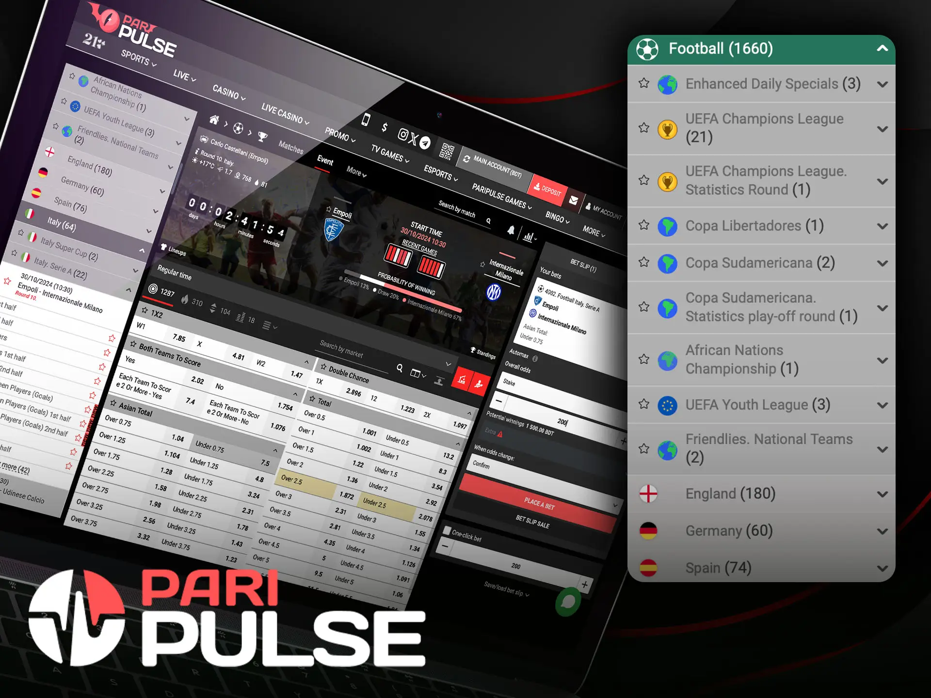 Predict the outcome of your favorite soccer team's match in PariPulse.