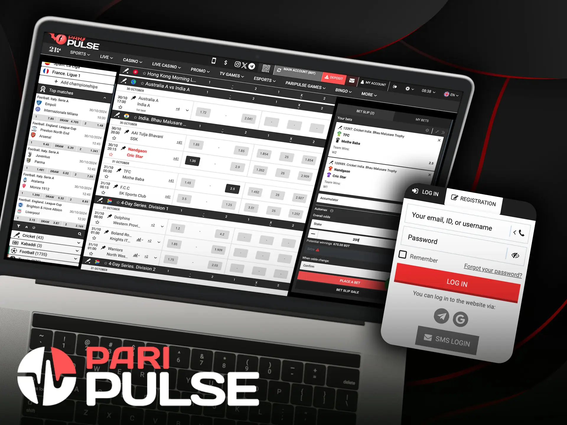 Learn how to start betting at PariPulse.