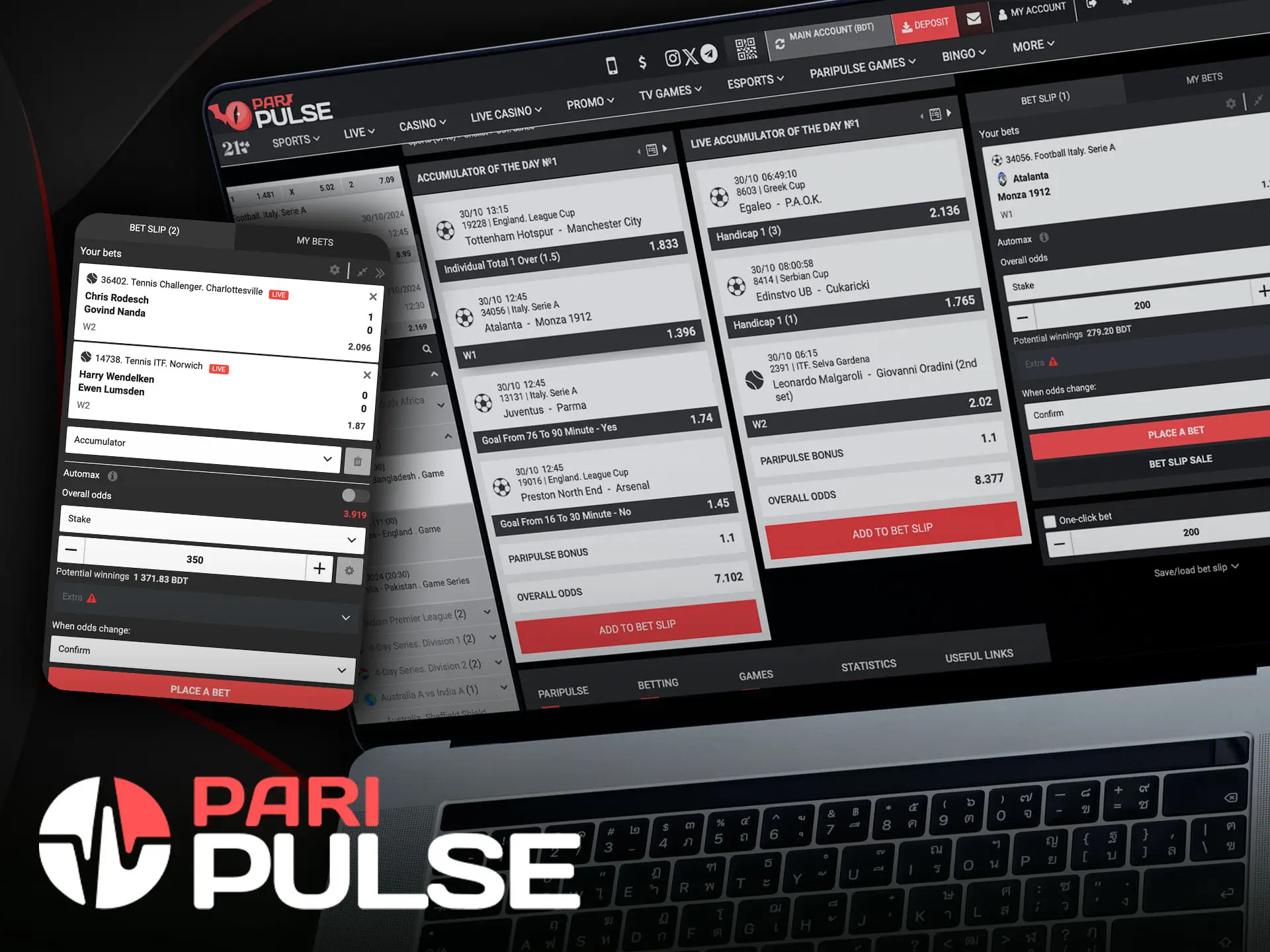 Find out what types of bets PariPulse offers.