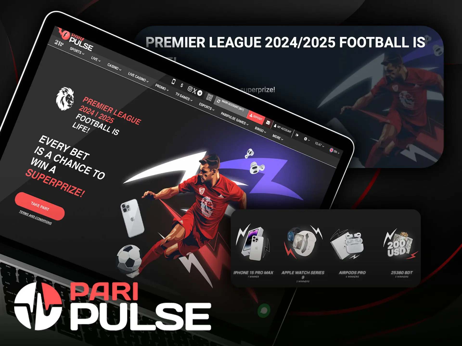 Use the bonus to bet on the Premier League with PariPulse.