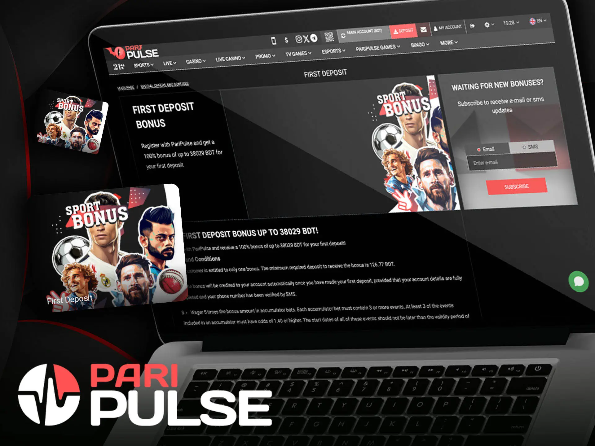 Get bonuses on betting on sporting events at PariPulse.