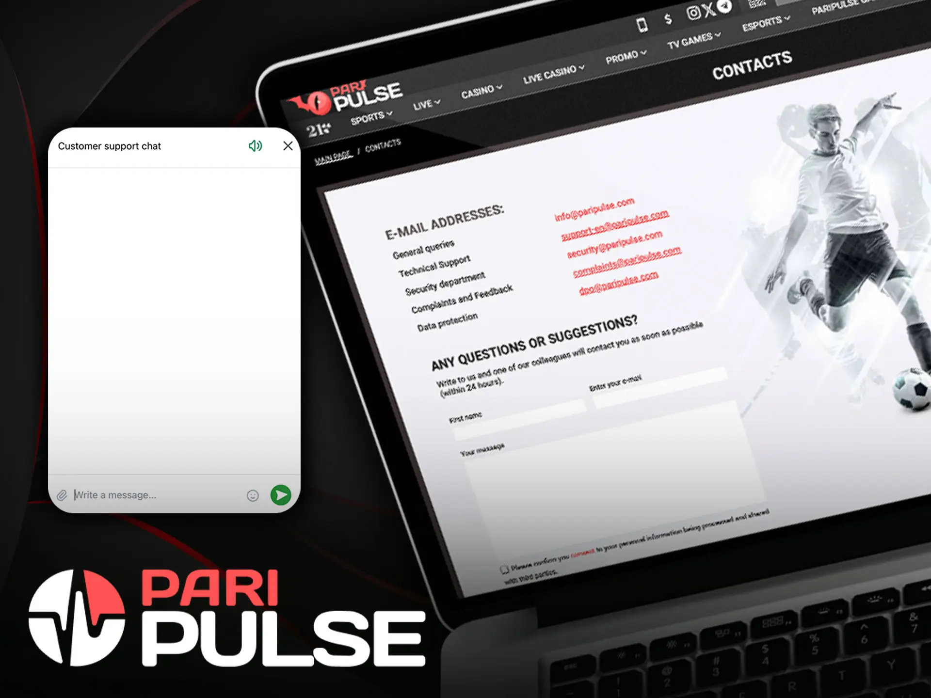 How to contact the PariPulse support team.