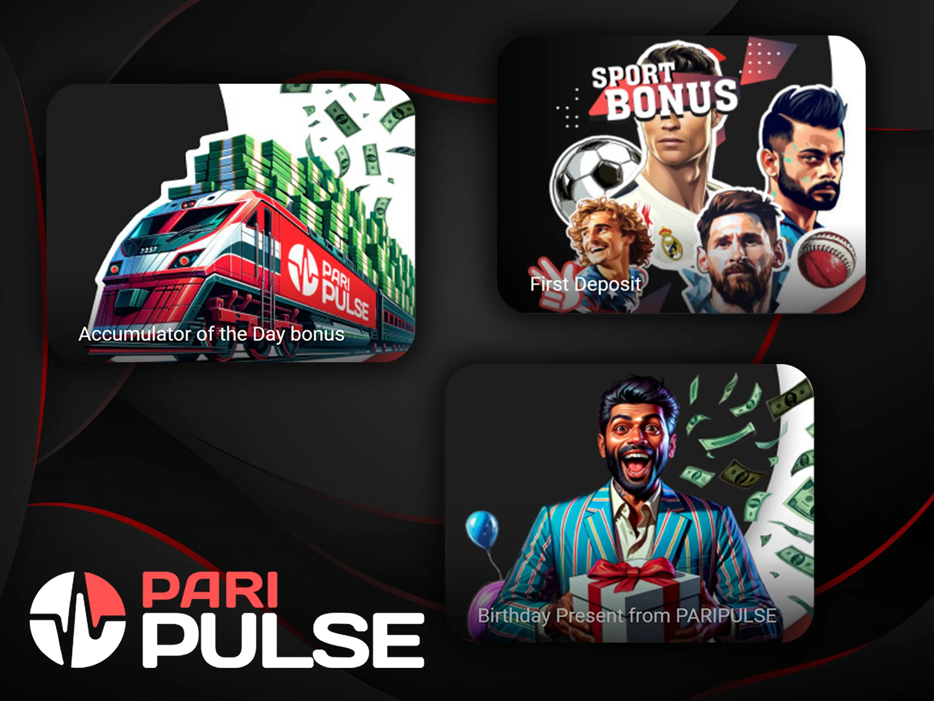 PariPulse has prepared special bonuses for you for betting on virtual sports.