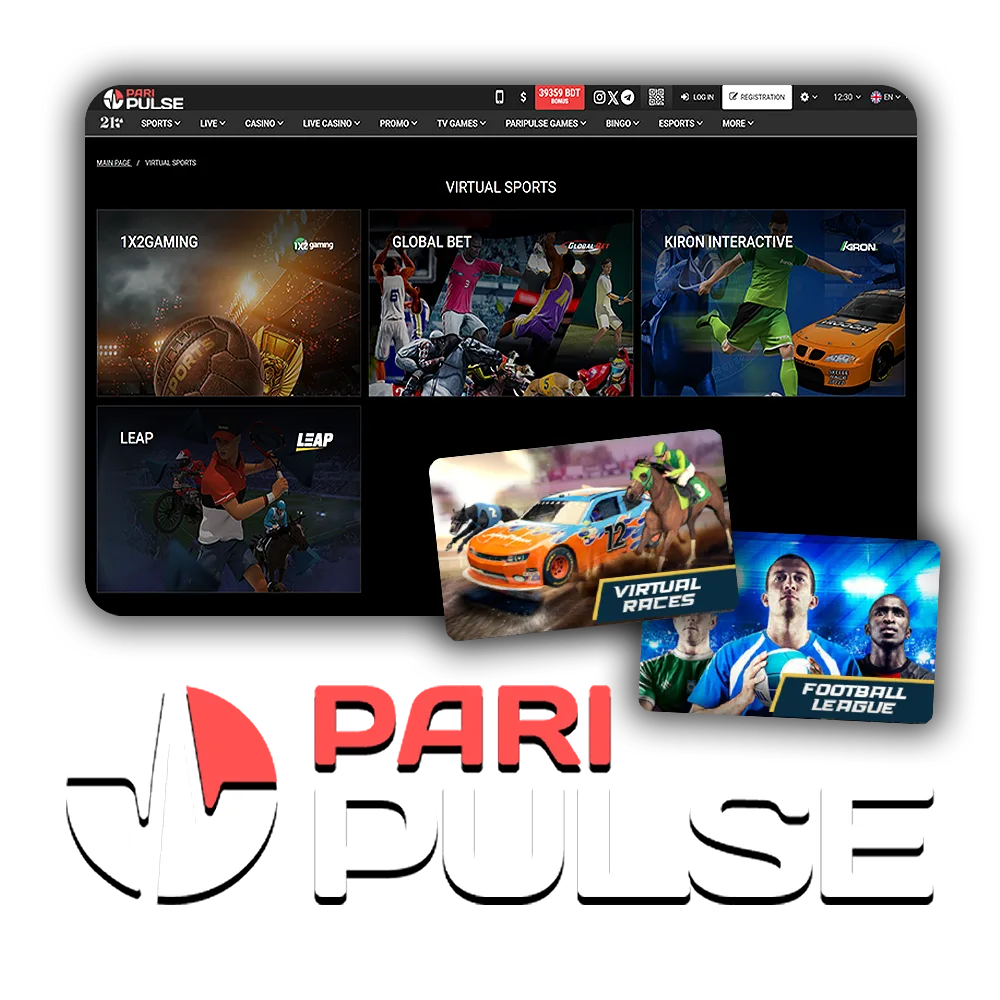 Spend time in another reality with virtual sports at PariPulse.