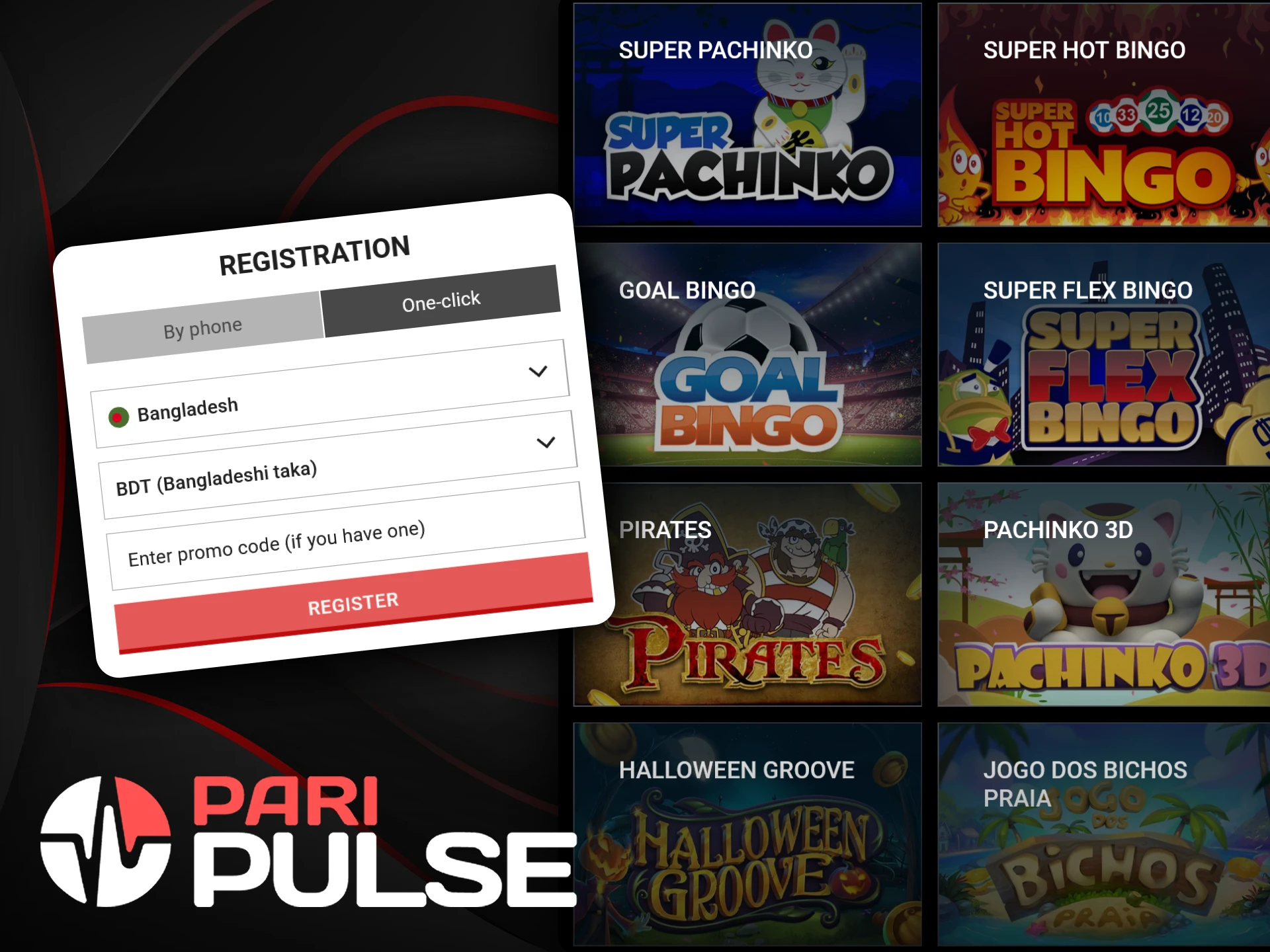 Join PariPulse and start winning in bingo games.