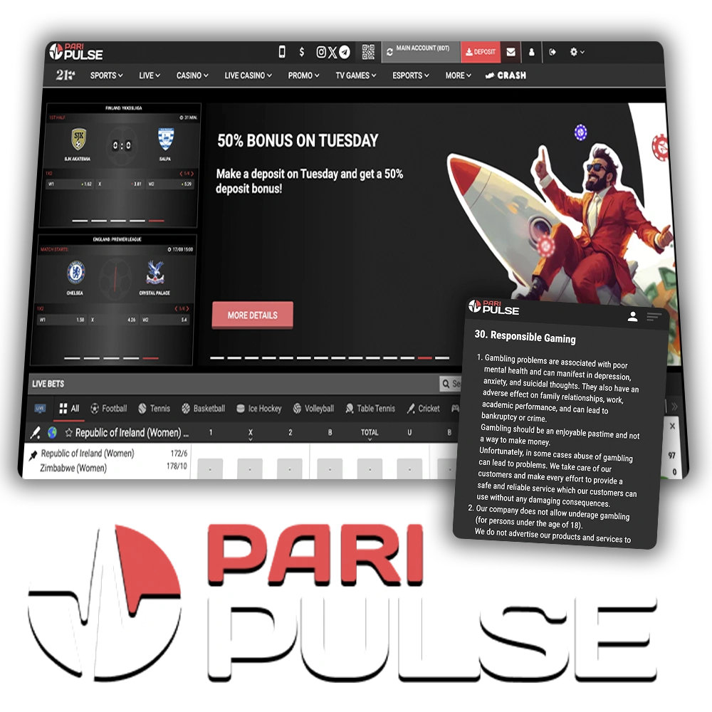 Take the game at PariPulse very responsibly.
