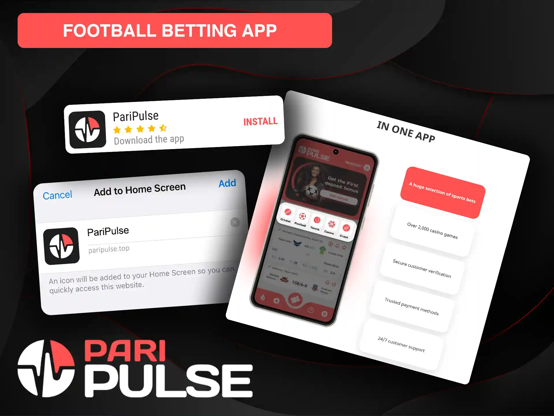 Football betting is easier on the official PariPulse.